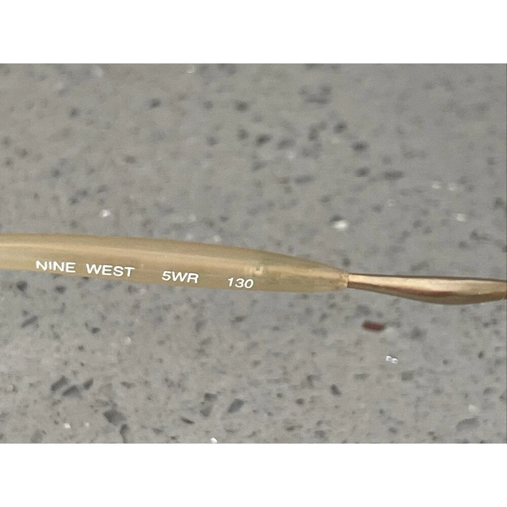 Nine West Eyeglasses Frames Only 4 5WR 130 Full Rim oval pink beige